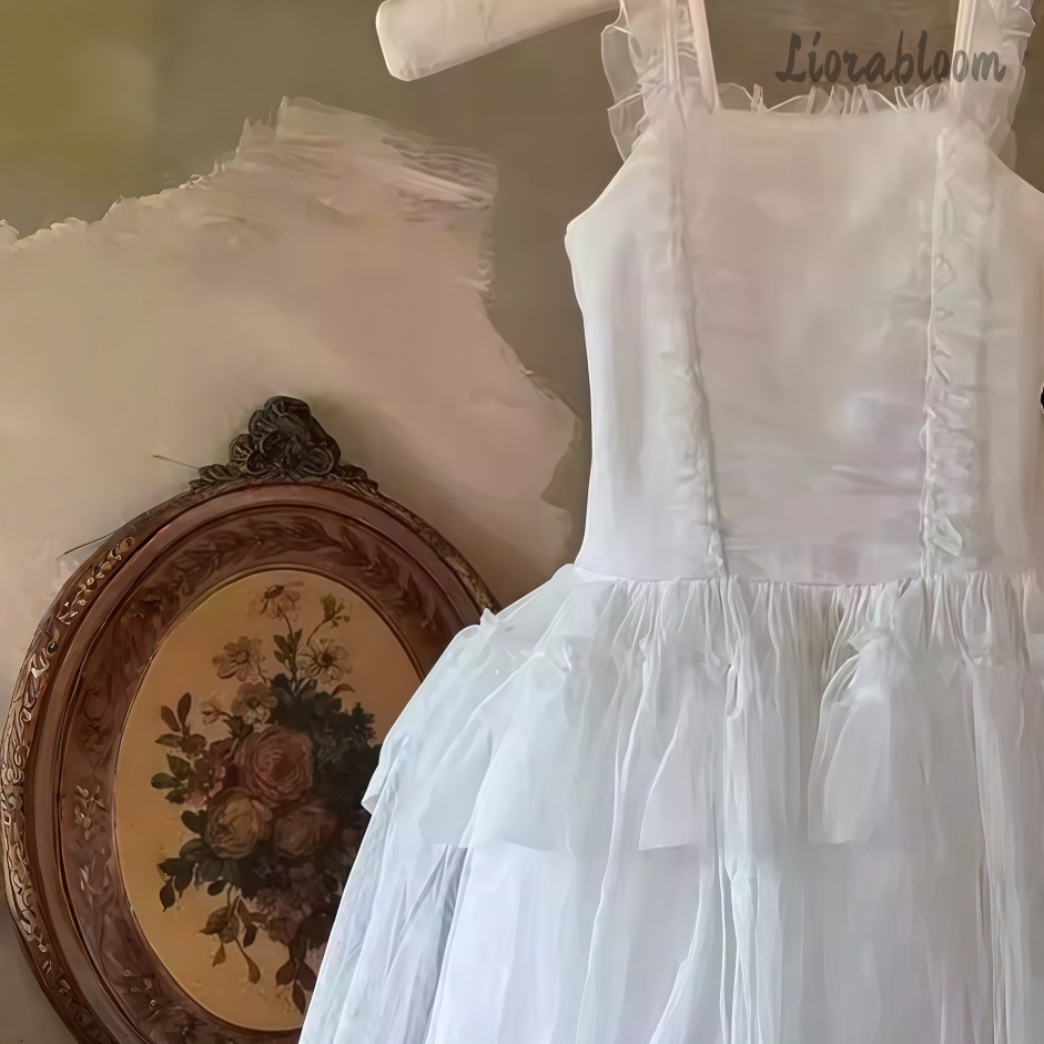 White Spaghetti Strap Tulle Fl - đánh giá và giá Formal Skirt
