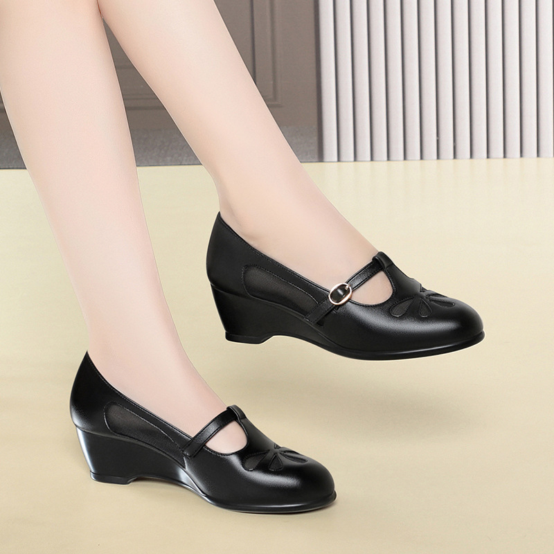 Middle Aged Women Summer Mesh  - đánh giá và giá Womens Heels