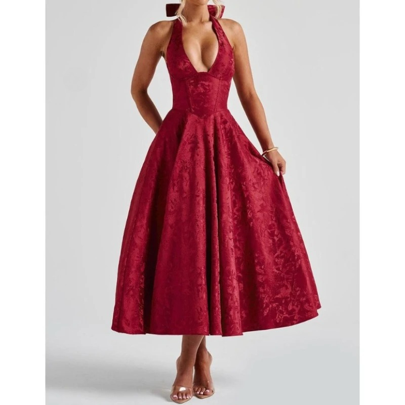 Deeptown Elegant Evening Party - đánh giá và giá Women'S Red Formal Wear