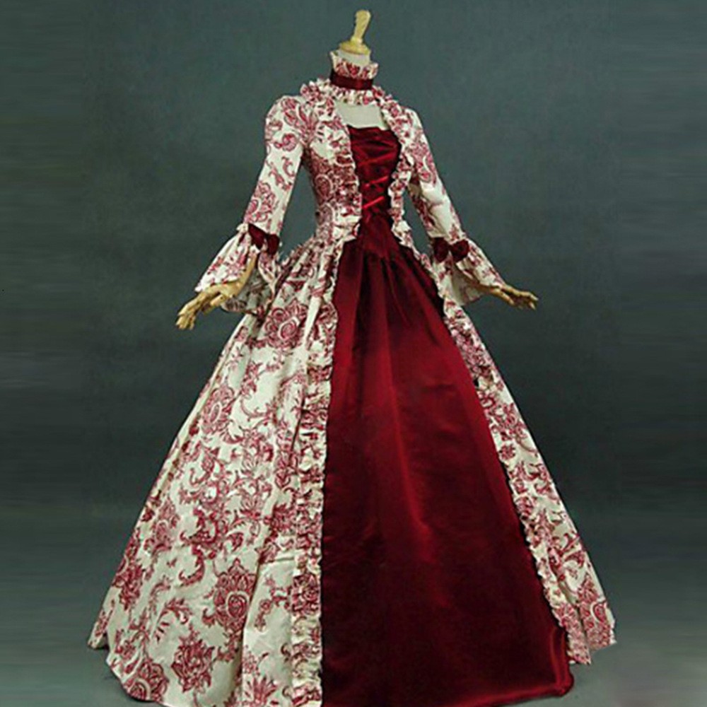 Printed Long Sleeve High Waist - đánh giá và giá Evening Gown