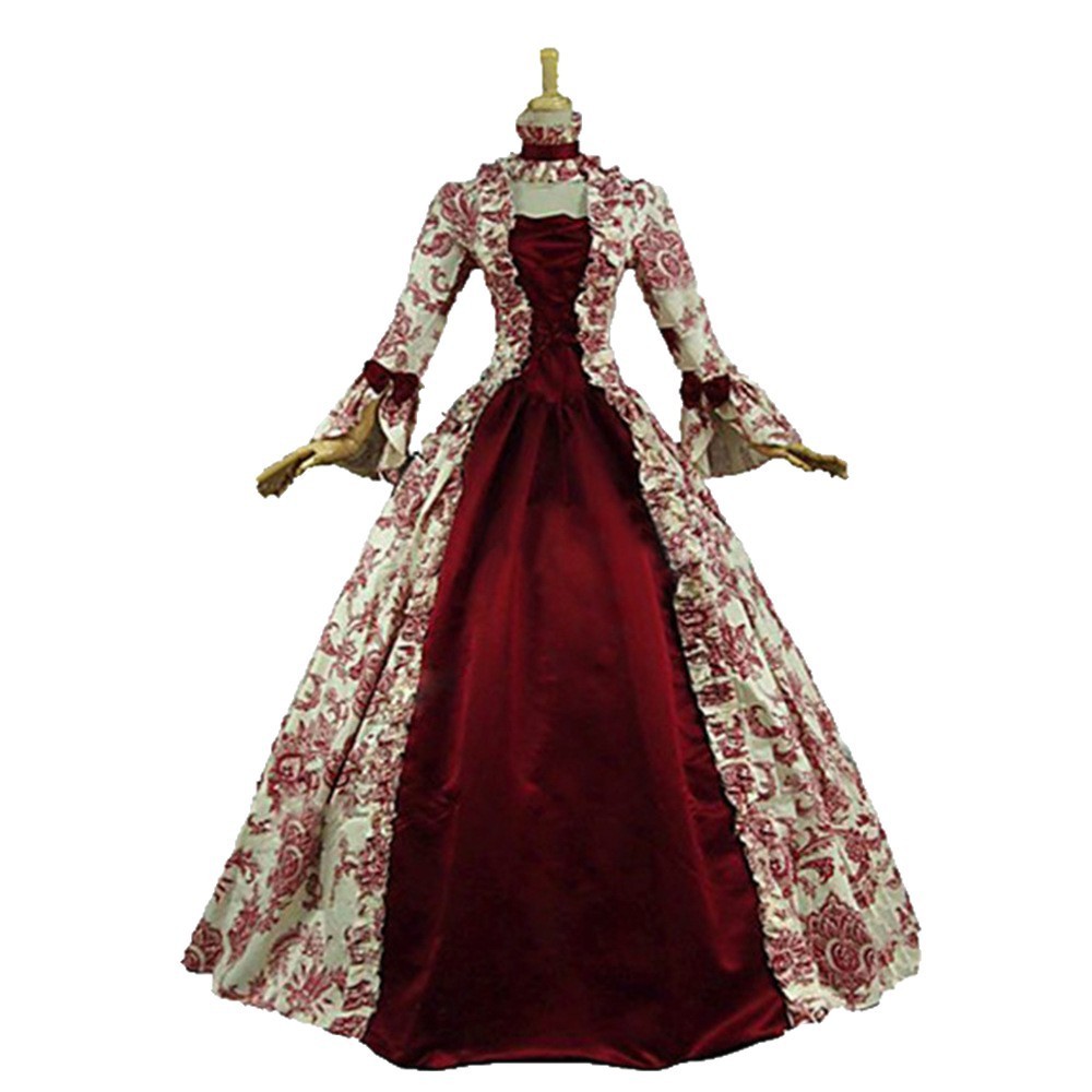 Printed Long Sleeve High Waist - đánh giá và giá Evening Gown