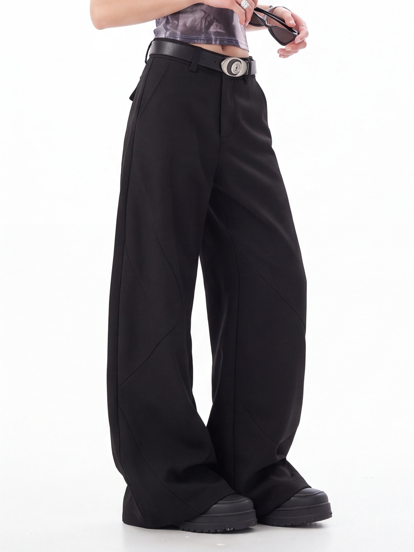 Black High Waist Trousers for  - đánh giá và giá Tailored Trouser Wide