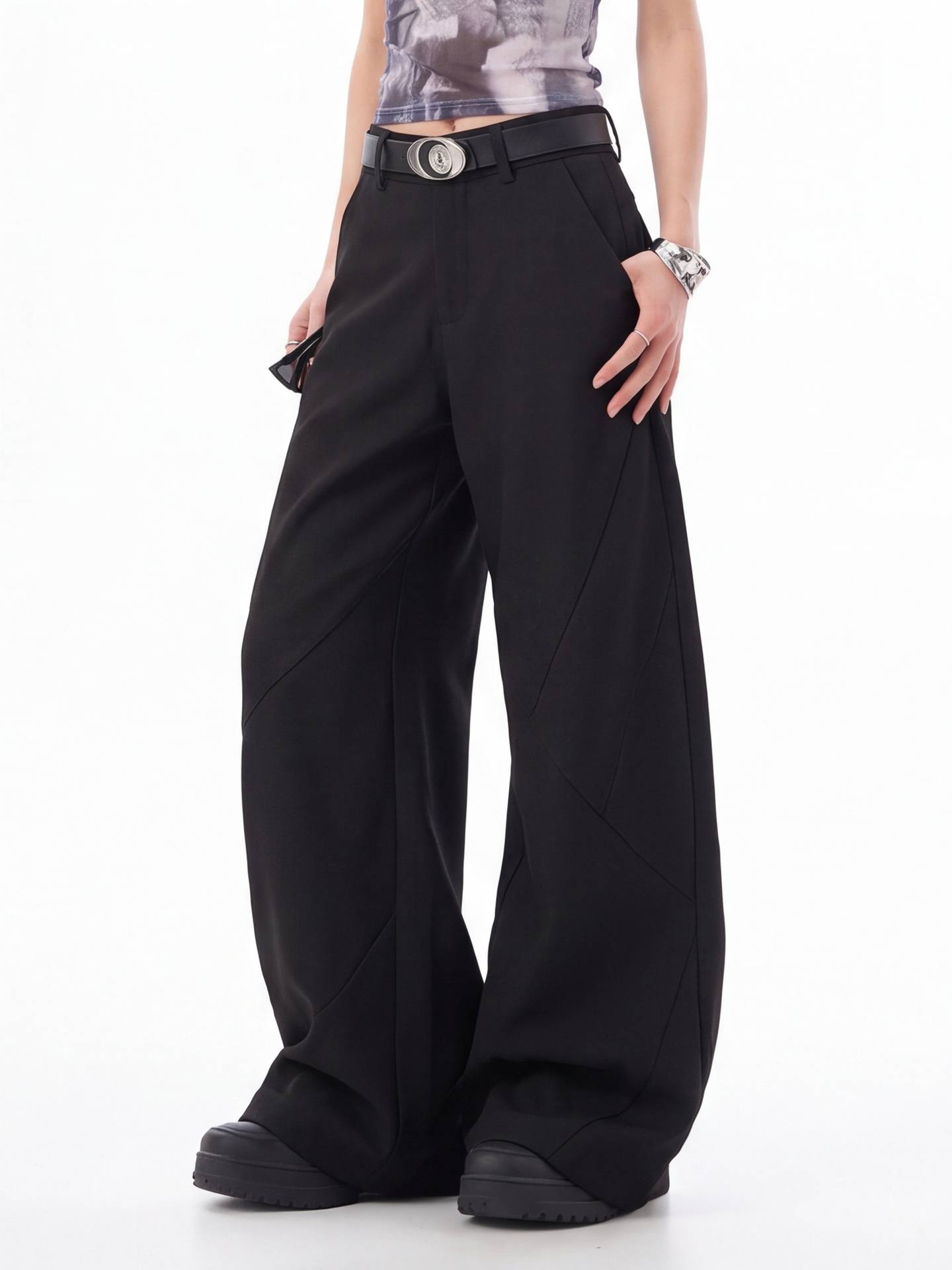 Black High Waist Trousers for  - đánh giá và giá Tailored Trouser Wide
